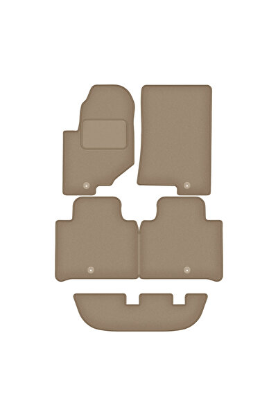Other Dywaniki samochodowe welurowe do: SsangYoung Rexton IV SUV 7 osób (2017-) beżowe