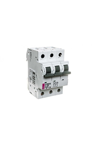 ETI Polam Circuit breaker 3P C 20A 6kA AC ETIMAT 6 002145517