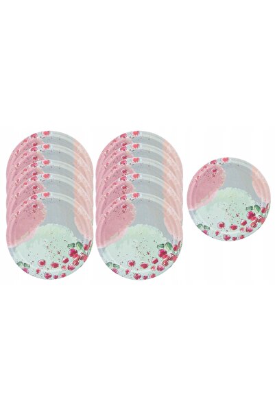 Other Zestaw 10 zakrętek do słoików 6-zaczepowe 8,2 cm metalowe w pastelowy wzór