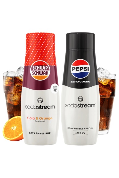 Other Set de 2 Sodastream Shwip Shwap Cola Sirop de Portocale + Pepsi Max fără zahăr