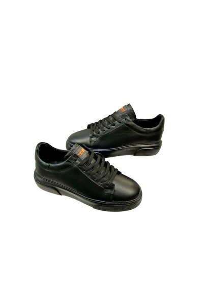 SULA Men's Lace-Up Leather Black Leather Inside Poly Sole Daily-Casual Shoes