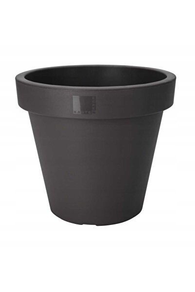 Other Doniczka ogrodowa okrągła antracytowa gładka 25 x 22 cm