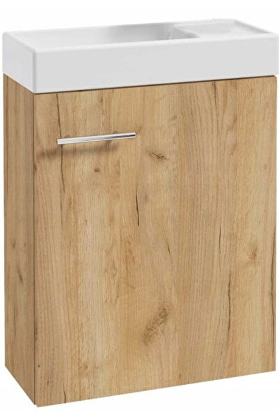 Other Dulap de baie cu lavoar 50x70cm, suspendat, stejar artizanal mic