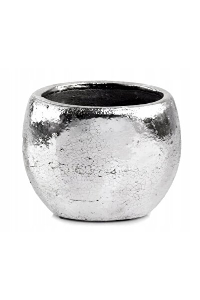 Other Capac ceramic pentru ghiveci, bilă argintie, 105 cm