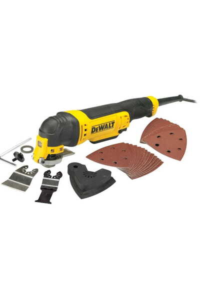 Dewalt SCULĂ MULTIFUNCȚIONALĂ 300W + ACCESORII 29 buc. DWE315