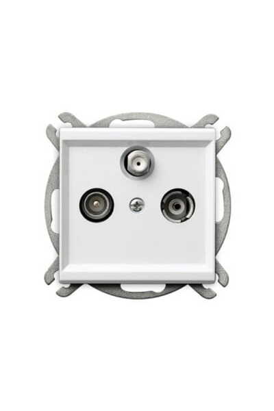 OSPEL Priză terminală Sonata albă p/t R-TV-SAT fără ramă