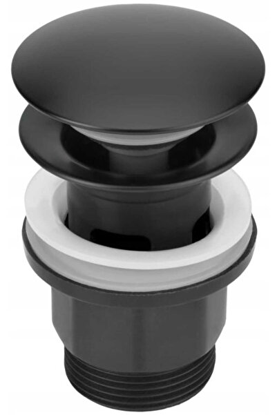 Other Korek umywalkowy przelewowy czarny mat 1 1/4''