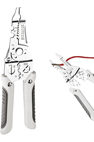 Arabest Multifunctional Wire Stripper Crimper Cable Cutter Pliers, for Electrical Cable Cutting