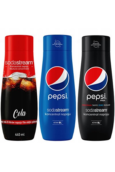 Other Set de 3 concentrate SodaStream Cola+Pepsi+Pepsi MAX
