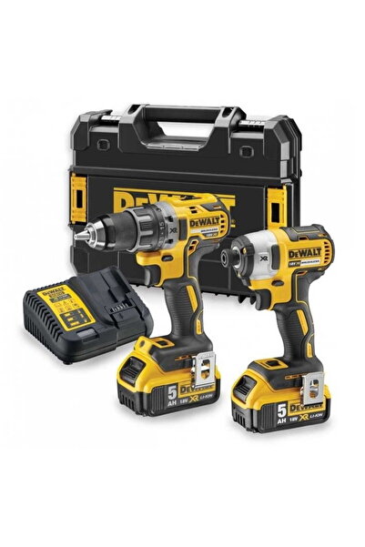 Dewalt KIT COMBINAT ȘURUBELNIȚĂ 18V DCD791 + ȘURUBELNIȚE DCF887 2 x 5.0Ah + C...