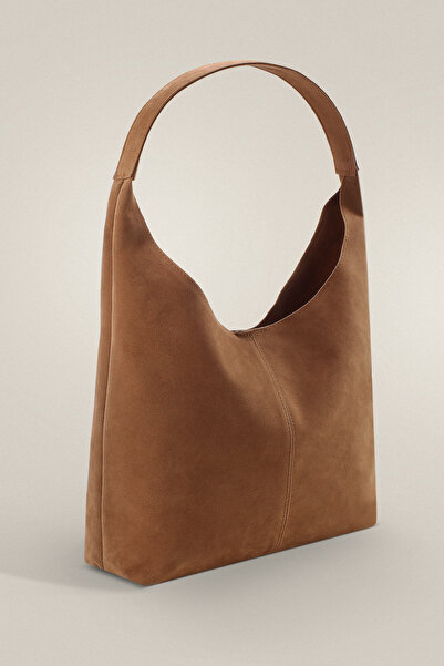 Housebags Süet Taba Shopper Vintage Çanta 284