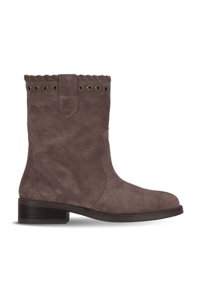 Bueno Shoes Mink Suede-Leather Women's Flat Boots 39Wb6515