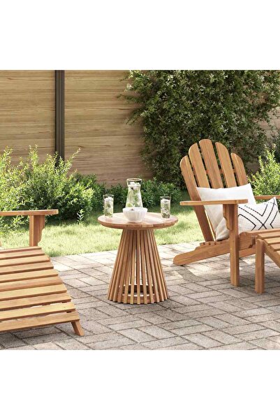 vidaxl Side Table Brown 50 x 50 x 49.5 cm Solid Teak Wood