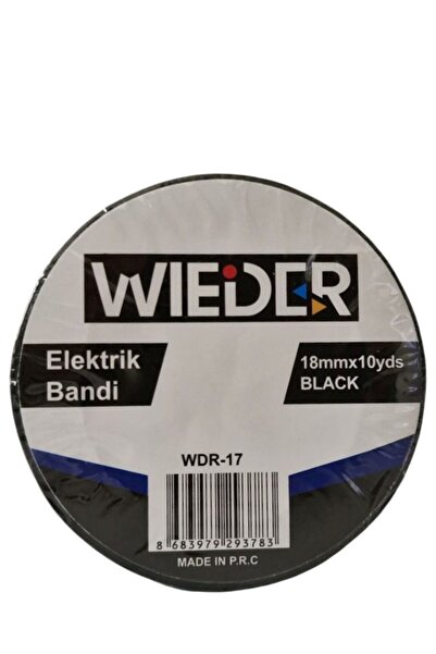 WIEDER Elektrik Bandı Siyah 18mmx10yds 1 adet