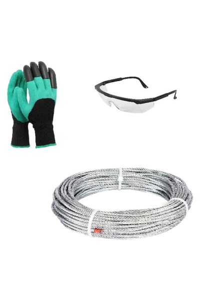 micul fermier Cablu de zinc, diametru 3 mm, lungime 25 m, 2 accesorii