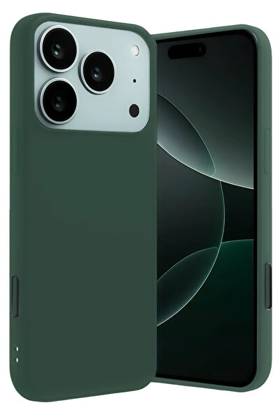 NewFace Lvsqvr Apple iPhone 17 Pro Nano Inside Velvet Silicone - (120815) Dark Green