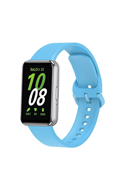 NewFace حزام LVSQVR الكلاسيكي لساعة سامسونج جالاكسي فيت 3 (120722) - أزرق