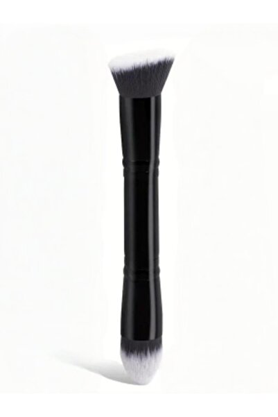 Choice3 1Black and White Fur Double-Headed Foundation Brush 2 Foundation Brushes Multi-Functional Double-Hea