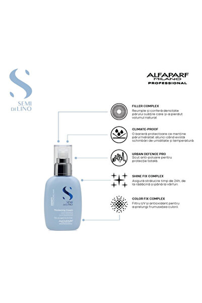 Alfaparf Milano Alfaparf Semi di Lino Density Cremă de îngroșare fără clătire 125 ml