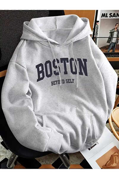 DİVİN Women's Printed Fd Sweatshirt 3-Thread Quality Fabric Oversized Cut