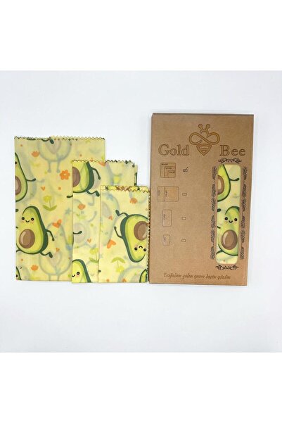 Gold Bee Bal Mumlu Saklama Bezi 3 Lü Set (BALMUMLU BEZ)