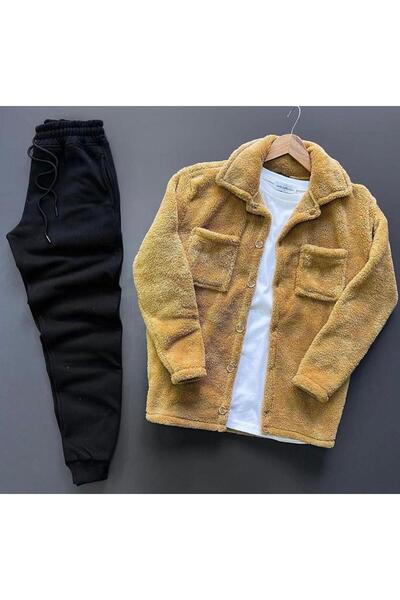 CAST COLLECTİON Ανδρικό βελούδινο μπουφάν με κουμπιά