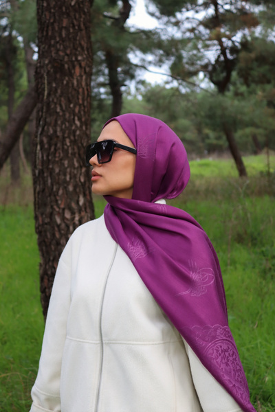 Pashmina Cashmere / Hükümdarın İmzası / Mor
