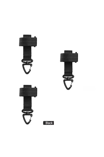 Choice قفازات نايلون متعددة الأغراض BK-3PCS مزودة بخطافات للعمل، ومشبك أمان، ...