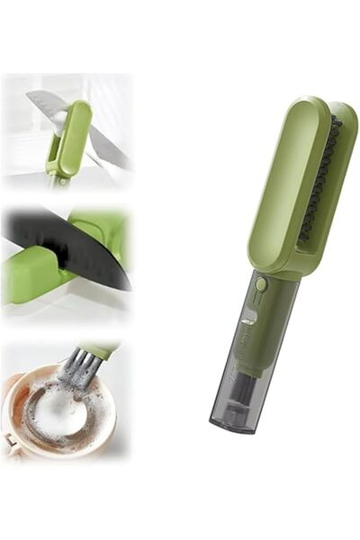 Arabest فرشاة تنظيف أدوات المطبخ، أداة تنظيف أدوات المائدة، فرشاة بشفرة من الفولاذ المقاوم للصدأ