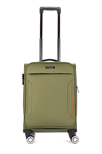 Fossil Unisex Mavi Körüklü Kumaş Kabin Boy Valiz