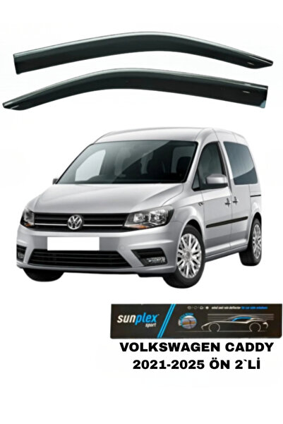 SUNPLEX Volkswagen Caddy 2021-2025 Kromlu Cam Rüzgarlığı Takım 2’Li Takım Rüz...
