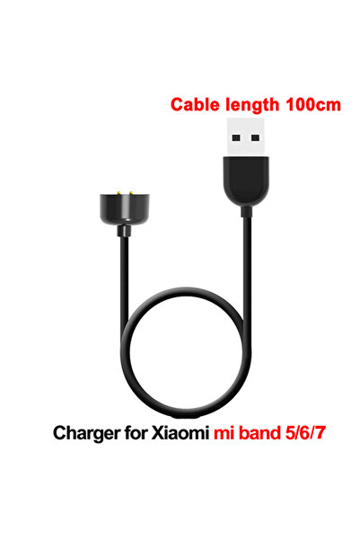 Choice6 Miband 5 6 7-100cm Charger Wire For Mi Band 7 Pro 6 5 Charging Cable ...