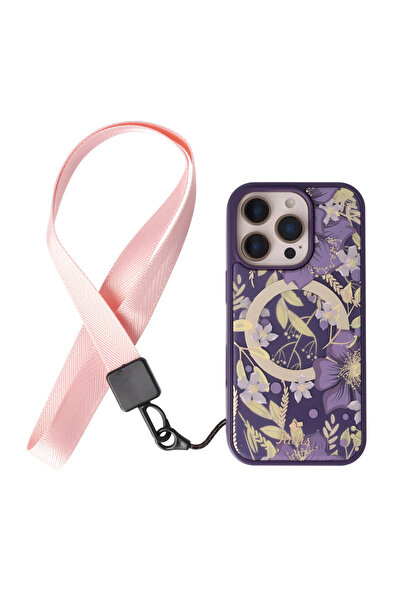 SEP Snur textil Lines pentru telefon mobil Roz