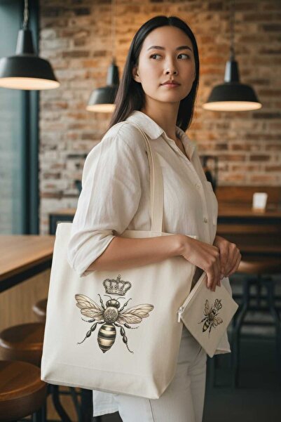 Malika Bez Çanta, Omuz Çantası, Tote Çanta , Baskılı Çanta,Kanvas Çanta, Plaj...