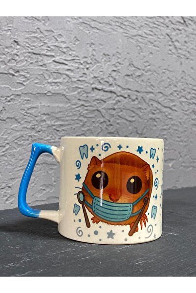 Kırtasiye Ofisi Sad Üzgün Hamster Meslek Dişçi Diş DoktoruMavi Kulplu Prime O...