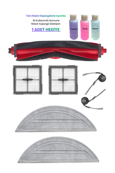 ROPALDE فرشاة رئيسية متوافقة مع مكنسة روبوروك S8 برو الروبوتية، فلتر هيبا، فر...