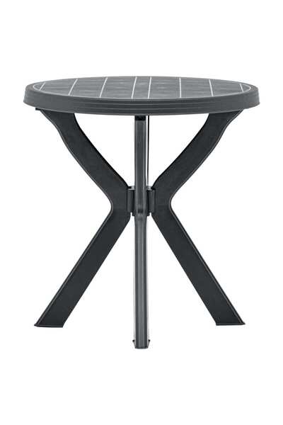 vidaxl Bistro Table Anthracite Ø70 cm Plastic