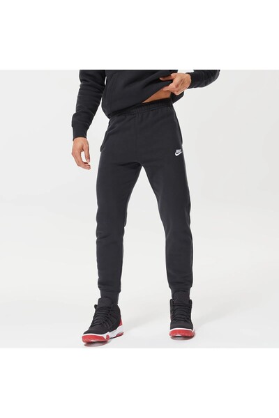 Nike Club Fleece Erkek Siyah Eşofman Altı Kışlık