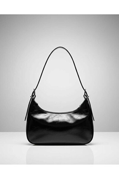 VARLIK AYAKKABI ÇANTA New Season Patent Leather Moon Bag