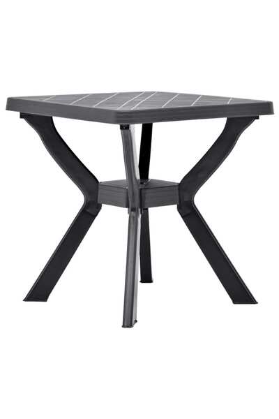 vidaxl Bistro Table Anthracite 70x70x72 cm Plastic