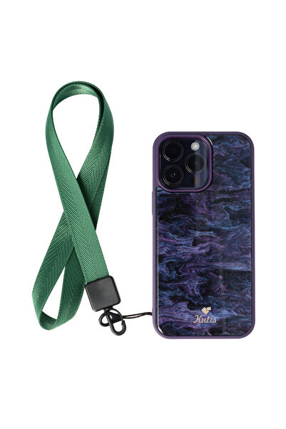 SEP Snur textil Lines pentru telefon mobil Verde