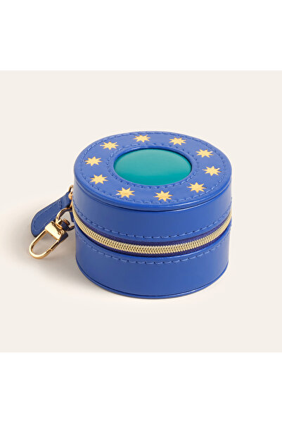 Zsa Zsa Zsu Meılın Pvc Airpods Kılıfı 8x8x5.5 Cm Koyu Mavi