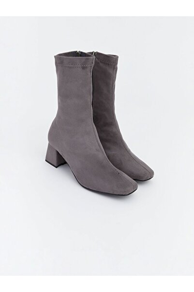 LC Waikiki KOOR Süet Görünümlü Kadın Topuklu Bot