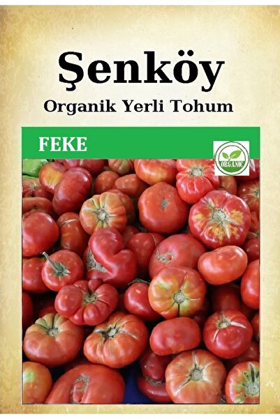 Şenköy Yerli Adana Feke Domates Tohumu Doğal Ata Domates Tohumu Pakette 100 T...