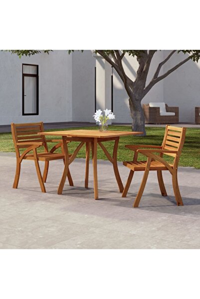 vidaxl Garden Table 85x85x75 cm Solid Wood Acacia