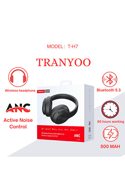 TRANYOO سماعة اذن هيدفون لاسلكية بلوتوث