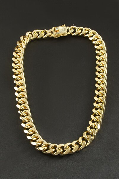 TakÇalıştır TKÇBJ Chain Zirkon Taşlı Kalın Zincir Lüks Çelik Kolye TKÇBJ