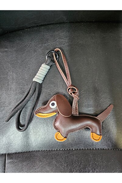 YıldızDükkan Charm Keychain with Dog Figure and Rope Bag Ornament Accessory Gift