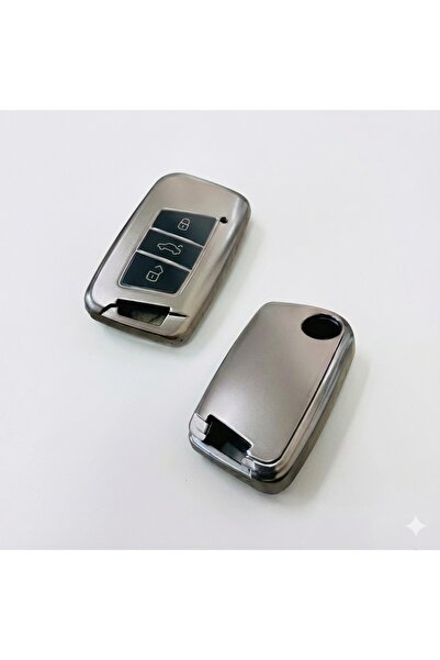 Oto Aksesuarcım Volkswagen Passat B8 Compatible Smart 3 Button Silicone Car K...