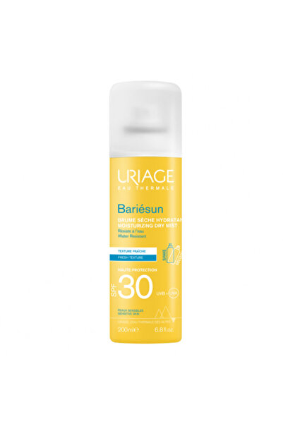 Uriage Spray uscat pentru protecție solară cu SPF 30 Bariesun, 200 ml,